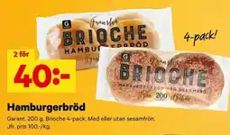 City Gross Garant Hamburgerbröd erbjuda