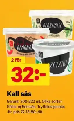 City Gross Garant Kall sås erbjuda