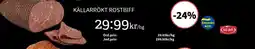 Extra Mjällby Stormarknad Källarrökt rostbiff erbjuda