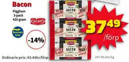 Extra Mjällby Stormarknad Scan Bacon erbjuda