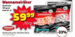 Extra Mjällby Stormarknad Miramar Wannameiräkor erbjuda