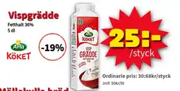 Extra Mjällby Stormarknad Arla Vispgrädde erbjuda