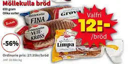 Extra Mjällby Stormarknad Möllekulla bröd erbjuda