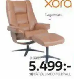 XXXLutz Fåtölj med fotpall "Elvira" erbjuda