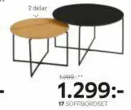 XXXLutz Soffbordset "Nicola" 2 delar erbjuda