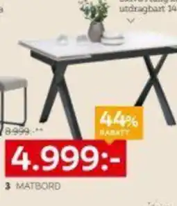 XXXLutz Matbord "Karda" erbjuda