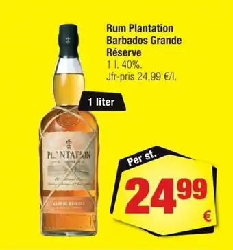 Calle Rum Plantation Barbados Grande Réserve 1l erbjuda