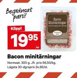 City Gross Bacon minitärningar erbjuda
