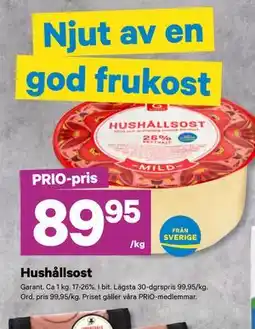 City Gross Hushållsost, Pris i appen erbjuda