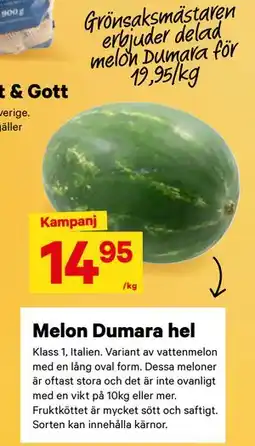 City Gross Melon Dumara hel erbjuda