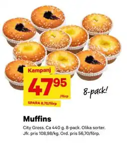 City Gross Muffins erbjuda