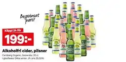 City Gross Alkoholfri cider, pilsner erbjuda