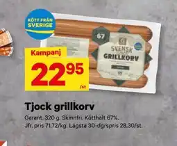 City Gross Tjock grillkorv erbjuda