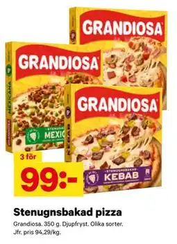 City Gross Stenugnsbakad pizza erbjuda