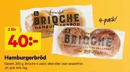 City Gross Hamburgerbröd erbjuda