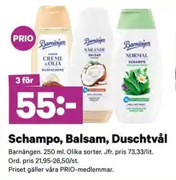 City Gross Schampo, Balsam, Duschtvål, Pris i appen erbjuda