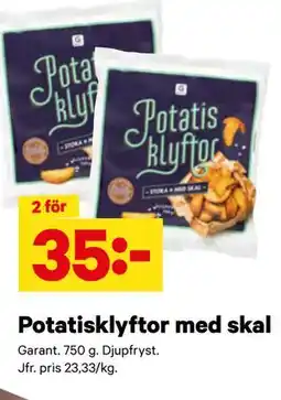 City Gross Potatisklyftor med skal erbjuda