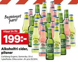 City Gross Alkoholfri cider, pilsner erbjuda