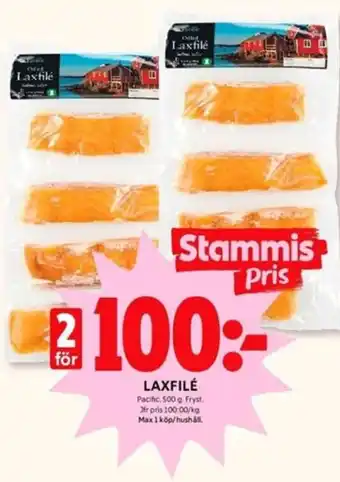 Pacific Laxfilé 500g
