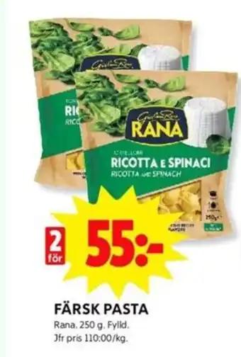 ICA Kvantum Rana Färsk Pasta 250g erbjuda