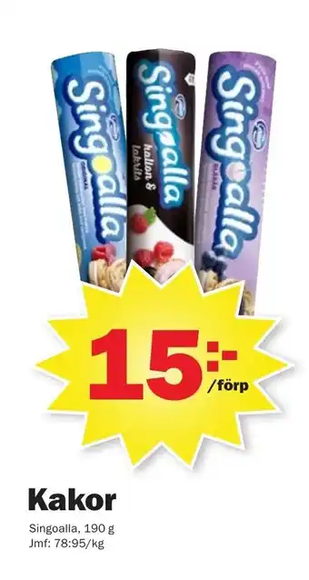 Pekås Singoalla Kakor 190g erbjuda