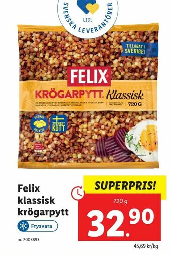 Lidl Felix. klassisk. krögarpytt erbjuda