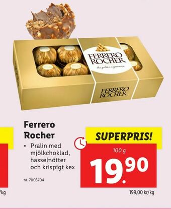 Lidl Ferrero Rocher erbjuda