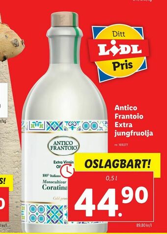 Lidl Antico Frantoio Extra jungfruolja erbjuda