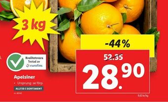 Lidl Apelsiner erbjuda