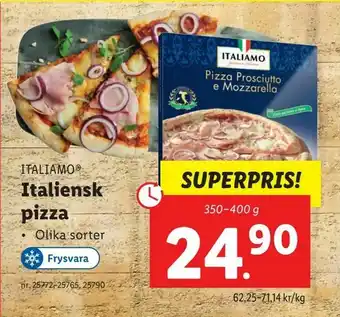 Lidl Italiensk pizza erbjuda