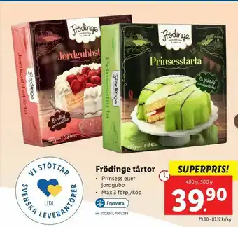 Lidl Frödinge tårtor erbjuda