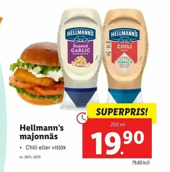 Lidl Hellmann's majonnäs erbjuda