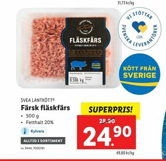 Lidl Färsk fläskfärs erbjuda