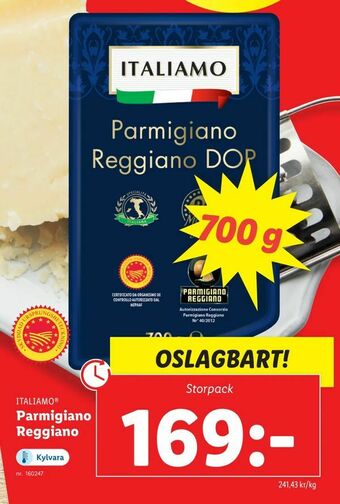 Lidl Parmigiano Reggiano erbjuda