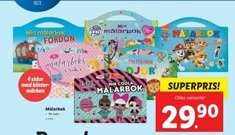 Lidl Målarbok erbjuda