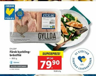 Lidl Färsk kycklingbröstfilé erbjuda