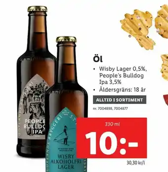 Lidl Öl erbjuda