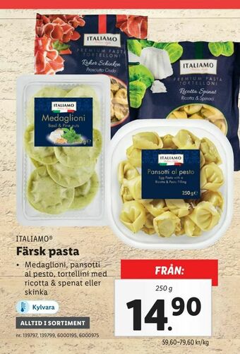 Lidl Färsk pasta erbjuda