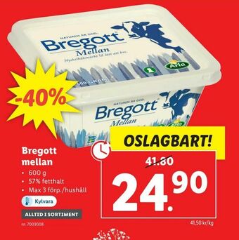 Bregott mellan