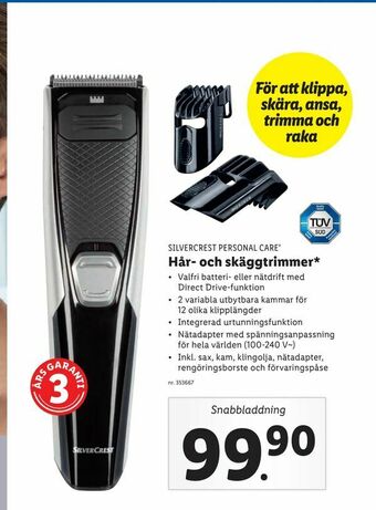 Lidl Hår- och skäggtrimmer erbjuda