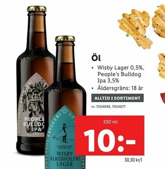 Lidl Öl erbjuda