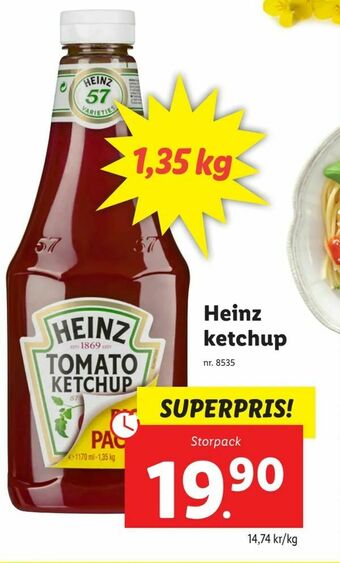 Lidl Heinz ketchup erbjuda