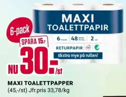 ÖoB MAXI TOALETTPAPPER erbjuda