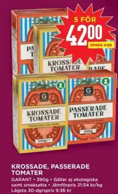 Willys KROSSADE, PASSERADE TOMATER erbjuda