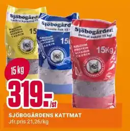 ÖoB SJÖBOGÅRDENS KATTMAT erbjuda