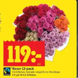 ICA Supermarket Rosor 12-pack erbjuda