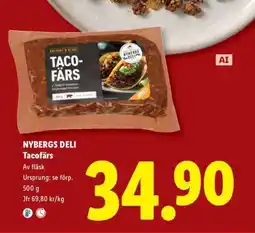 Lidl NYBERGS DELI Tacofärs erbjuda