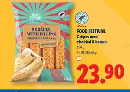 Lidl FOOD FESTIVAL Crêpes med choklad & banan erbjuda