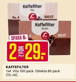 ÖoB KAFFEFILTER erbjuda