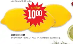 Willys Citroner erbjuda